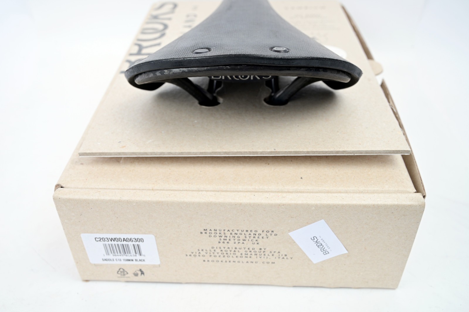 Brooks England C13 Cambium Road Gravel Bike Saddle Black w/ Carbon Rails 158mm