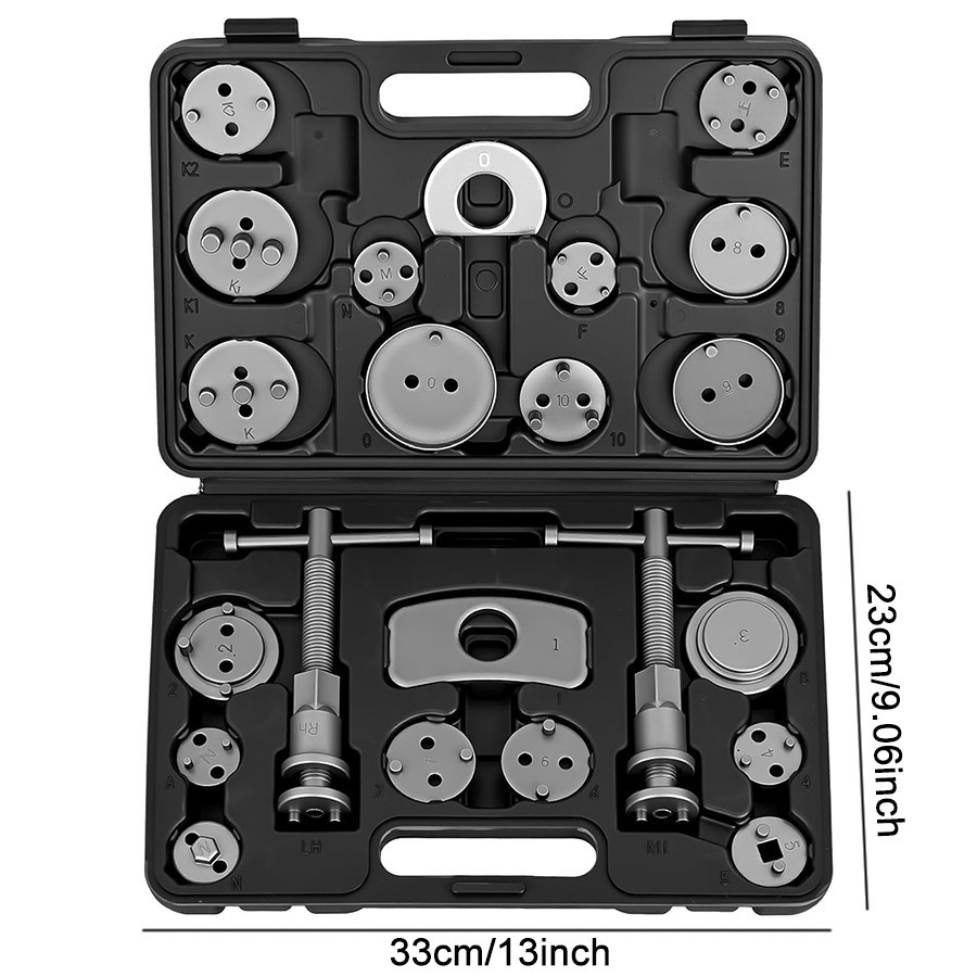 22Pcs Universal Disc Brake Caliper Piston Rewind Wind Back Compression Tool Kit