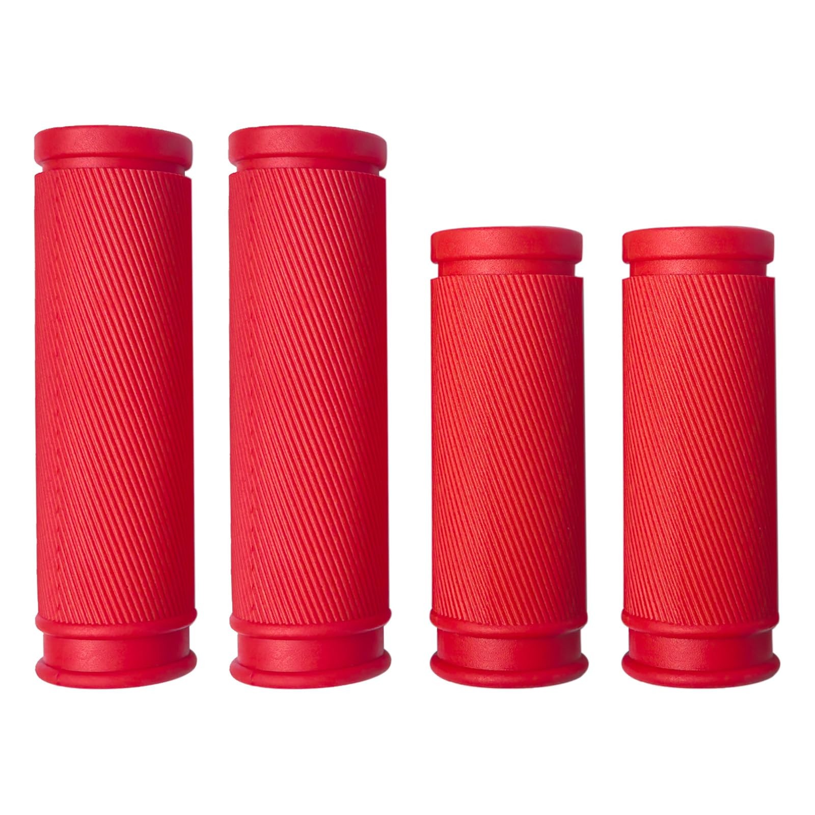 4Pcs Bicycle Handlebar Grips 85mm 105mm TPR Rubber Short Fit Twist Shift