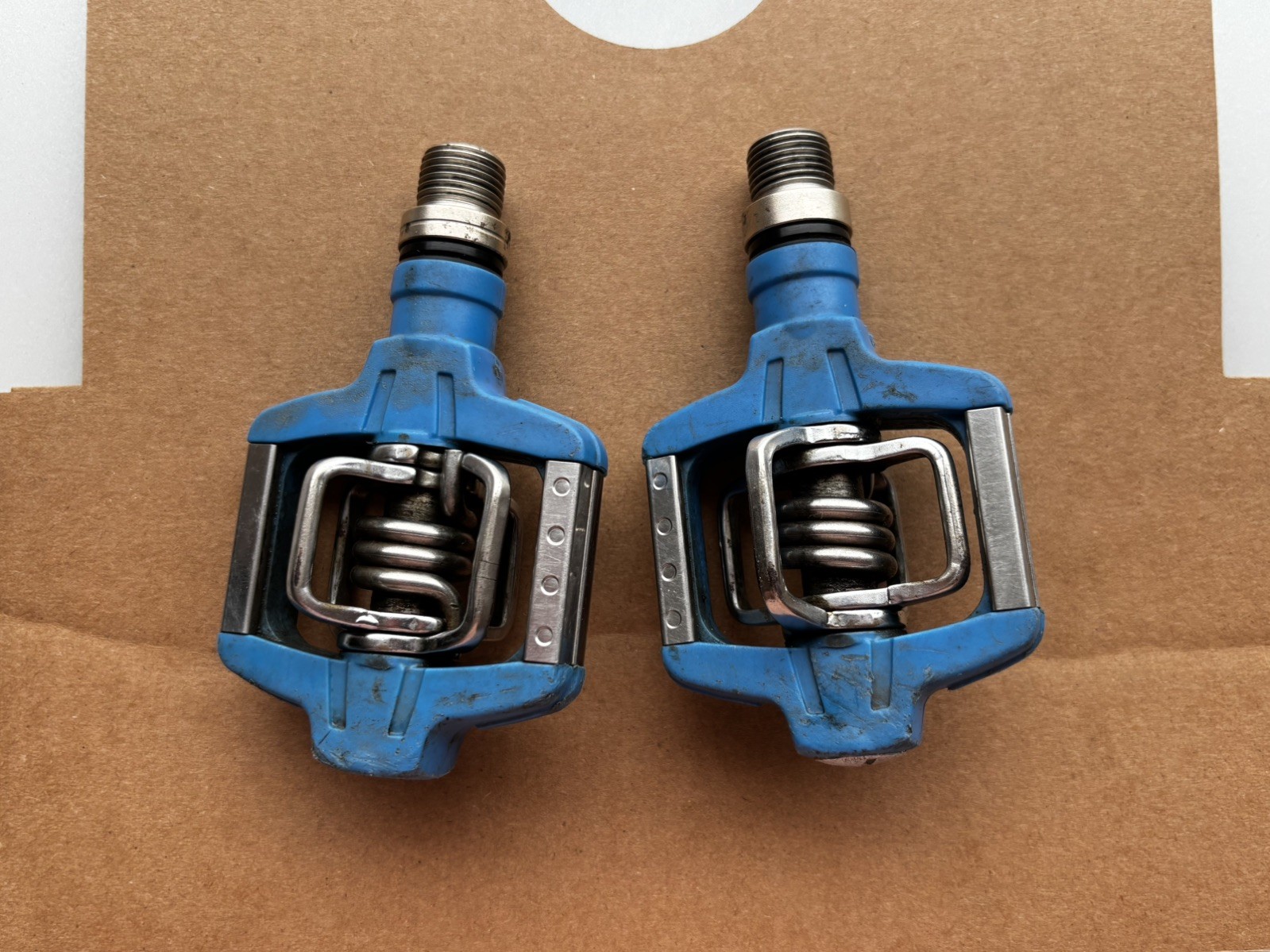 Crank Brothers Candy Style Pedals W/ Egg Beater Mechanism & Candy Platform Blue