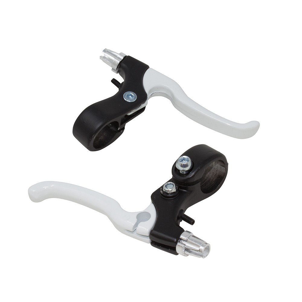 ENIX 4 Finger Alloy 408 Bike Bicycle Brake Lever Set Black/White