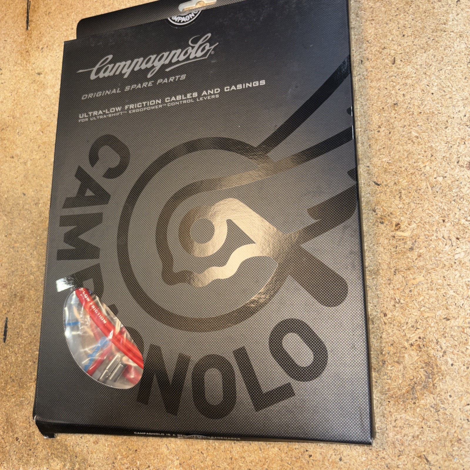 NEW CAMPAGNOLO ErgoPower ULTRA Shift & Brakes Cable & Casings Set CG-ER600R RED
