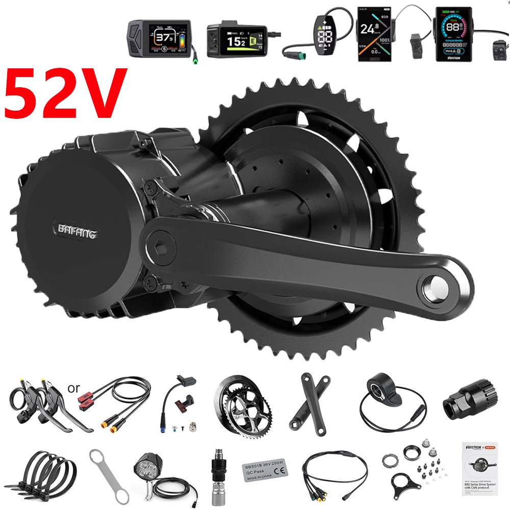 Bafang 52V1000W Electric Bicycle Conversion Kits BBSHD Mid Motor Kit 68-73mm US