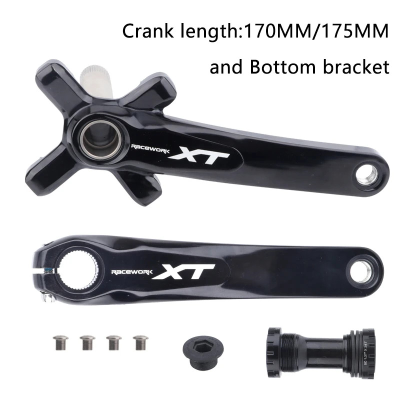 104 BCD MTB Bicycle Integrated Crank Crankset 2 Crowns Mountain Bike 32-42T