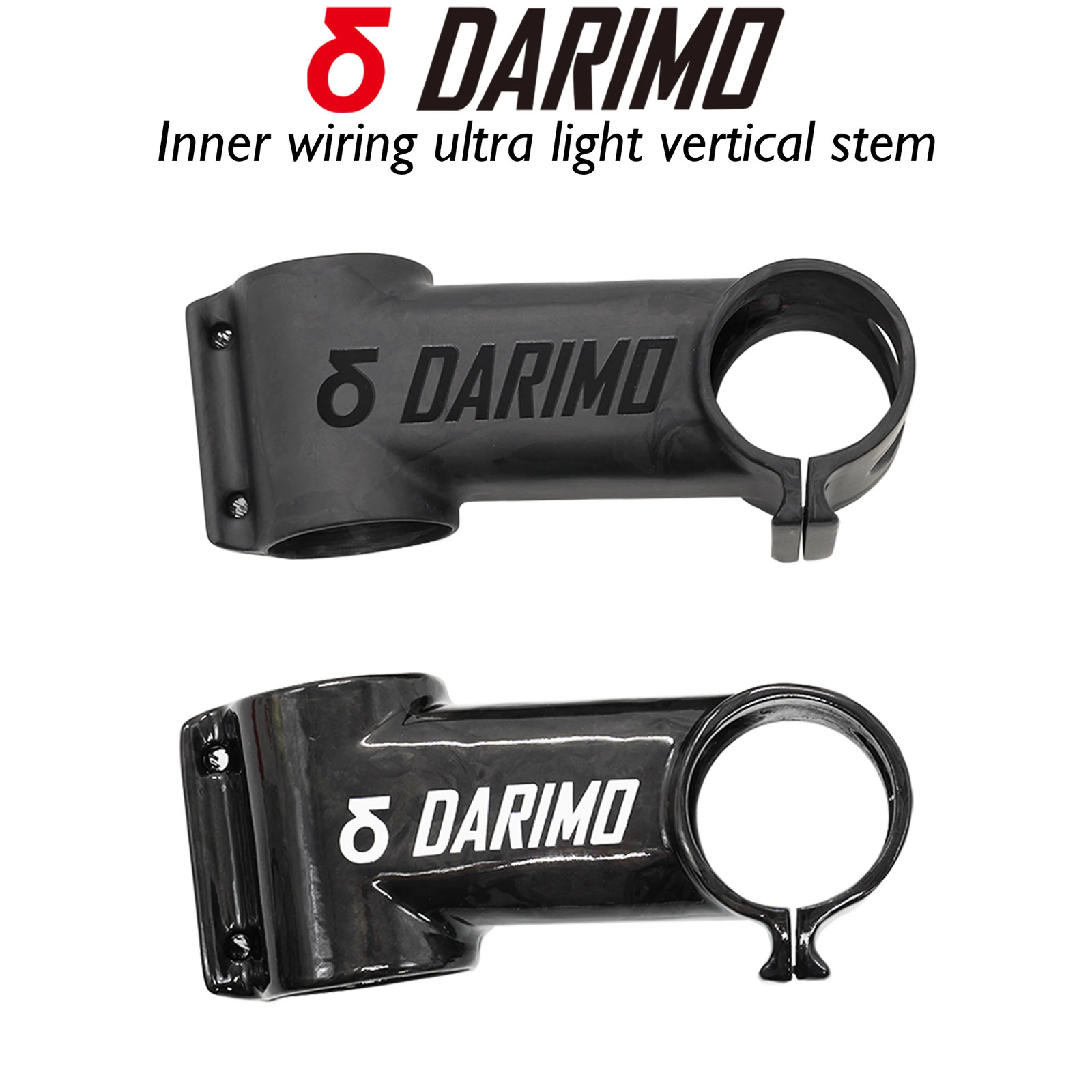 Carbon Fiber XC Road Mountain Bike Stem -6 -17 Degree 31.8mm Clamp 60-120mm