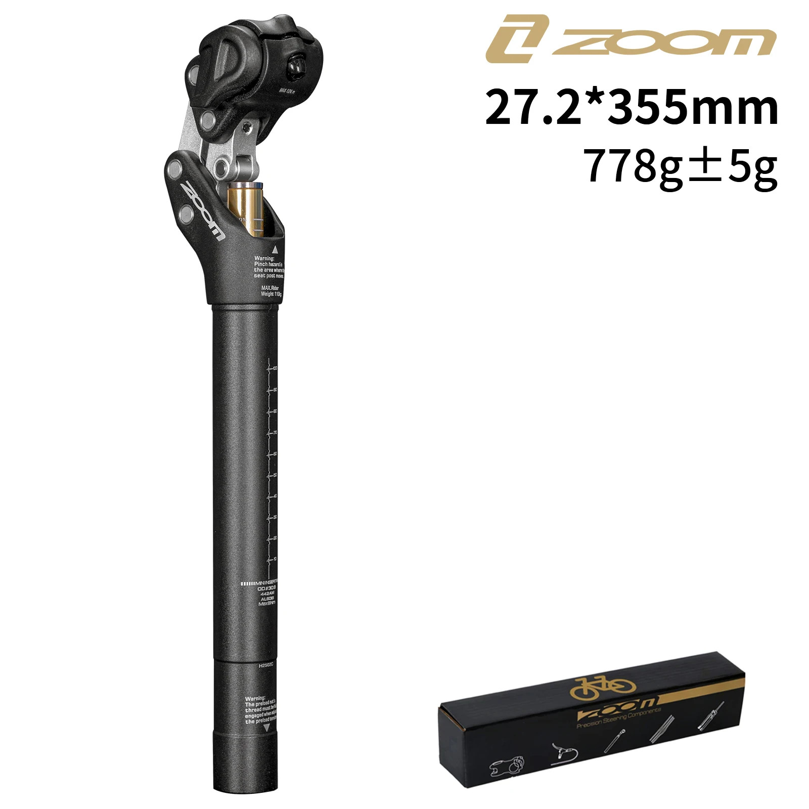 Suspension Seatpost 27.2/30.9/31.6mm 350mm MTB XC Off-road Bicycle Seat Tubes