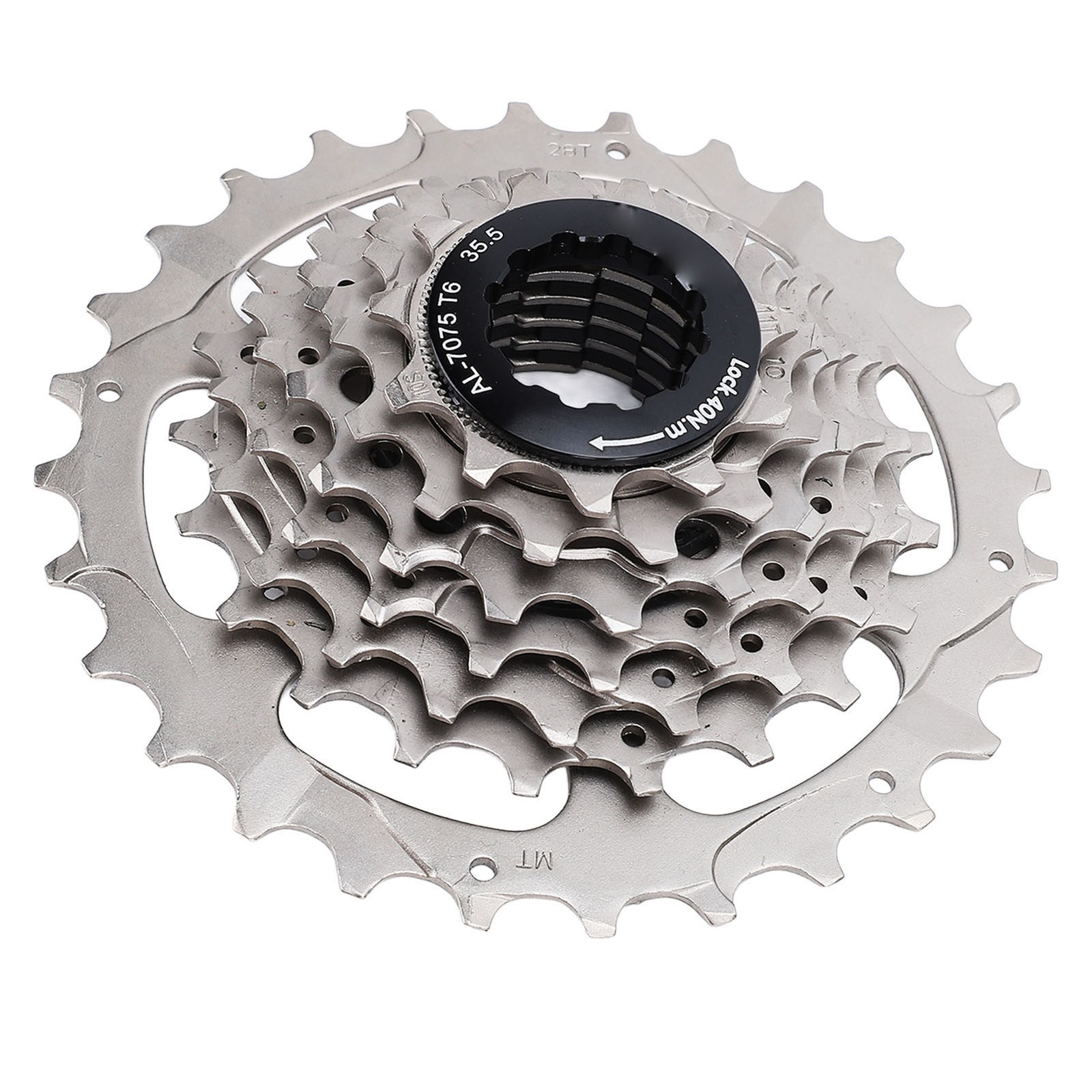 Bike Cassette 7 Speed Stainless Steel Aluminum Alloy Low Noise Bicycle Cass DVGD