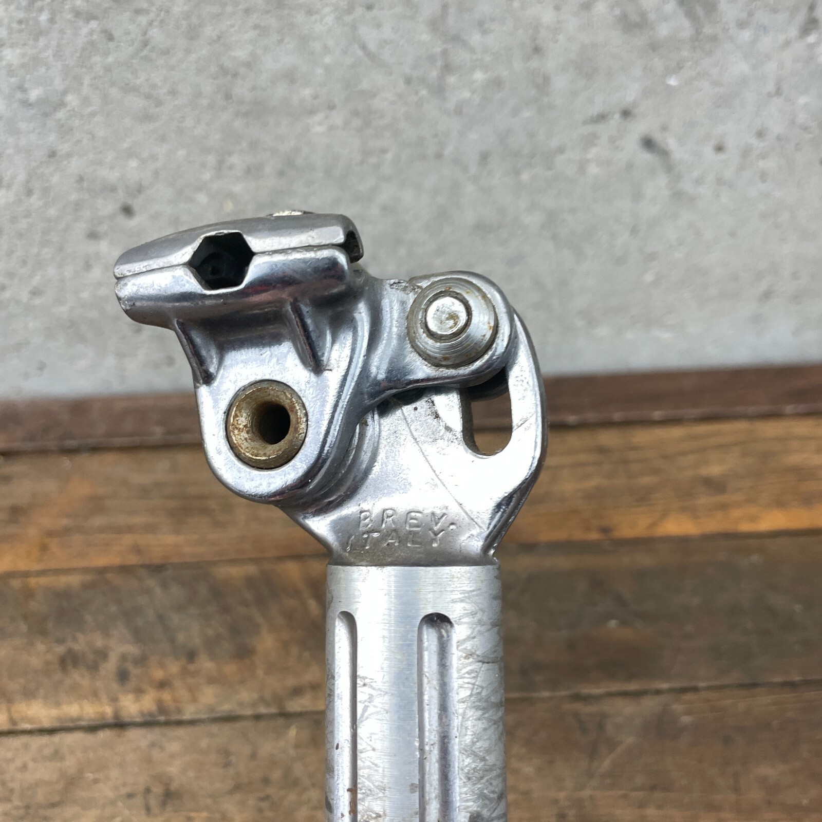 Vintage 3TTT Seatpost 27.0 mm Brev Italy Fluted 200 mm Post Micro Adjust 70s 60s