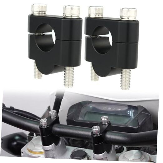 22mm Handlebar Risers 7/8» Motorcycle ATV Dirt Bike 20mm(0.78inch) Sand Black