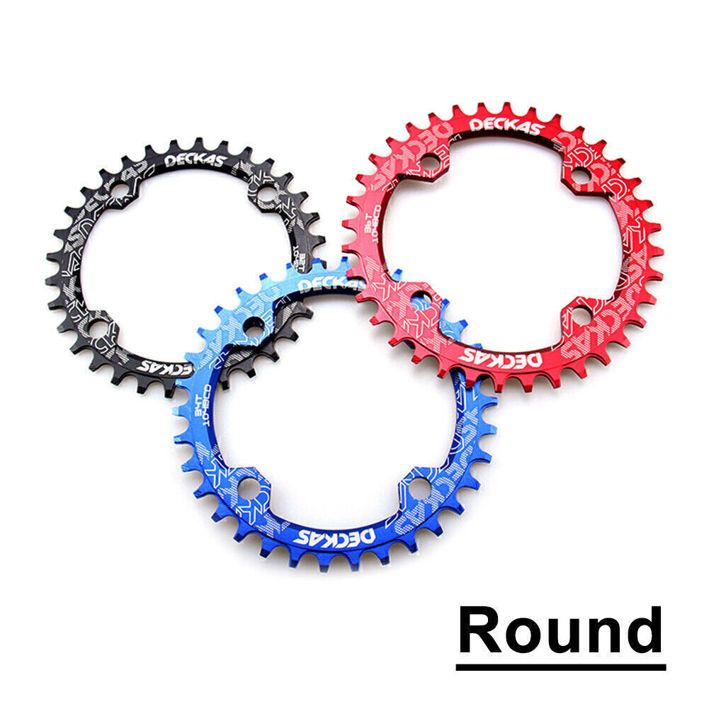 Narrow Wide Round Oval DECKAS Chainring Chain Ring BCD 104mm 32/34/36/38T Bike