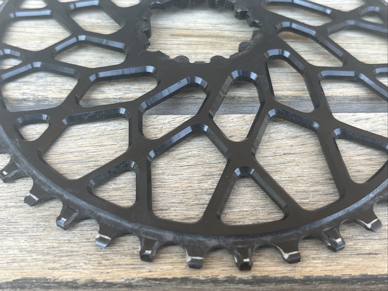 Absolte Black CX 1X OVAL chainring for Sram 3-Bolt direct mount cranks w/Box