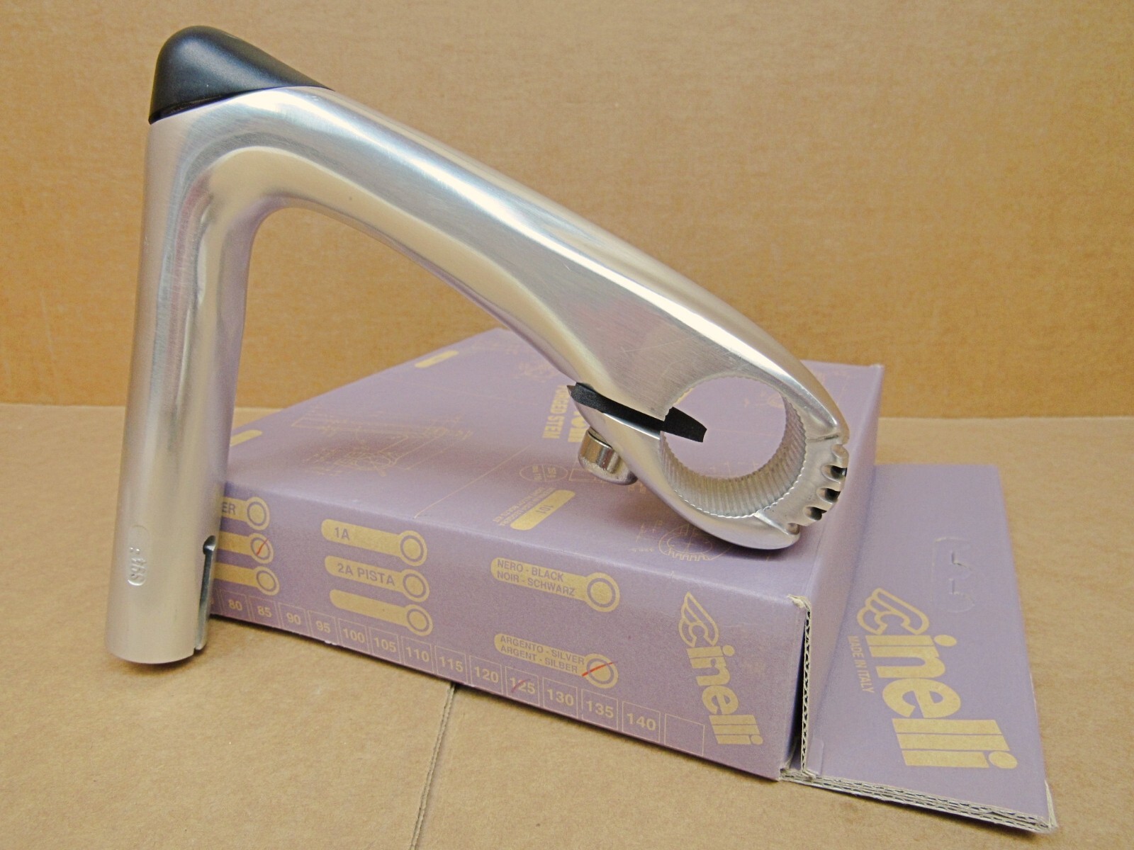 New-Old-Stock Cinelli 101 Silver Stem w/ 26.4 mm clamp (125 mm)