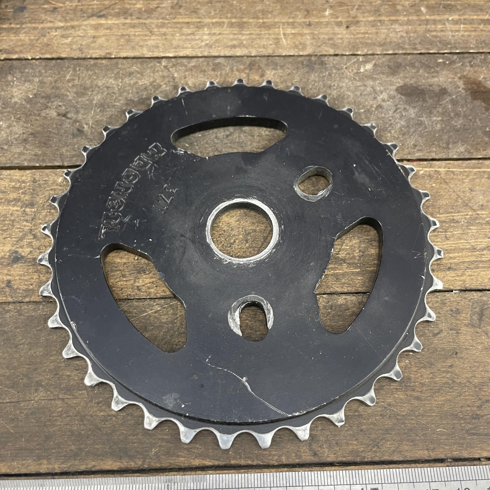 MacNeil BMX Sprocket Chainring 37T Steel Black Freestyle Mid SChool Alloy 37