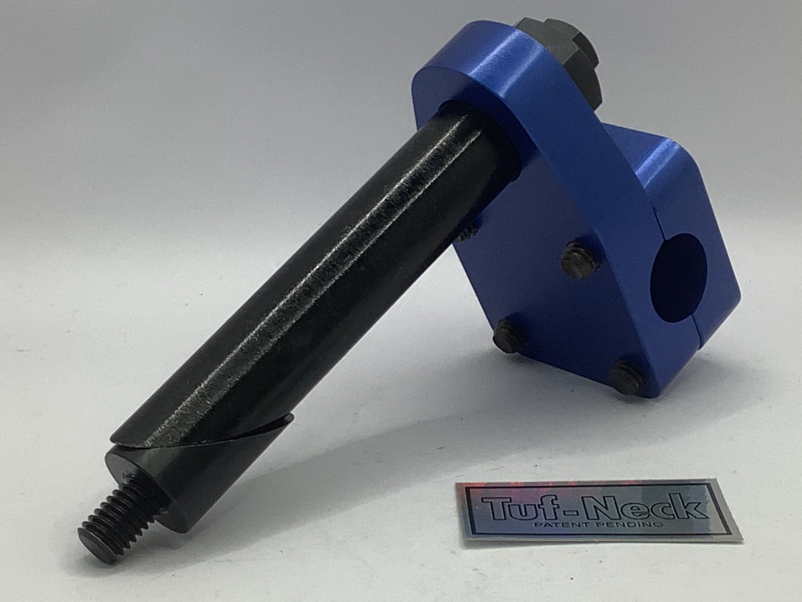 Blue 1″ Tuf-Neck Drunken Tiger Retro BMX Stem (20.6-21.1mm).