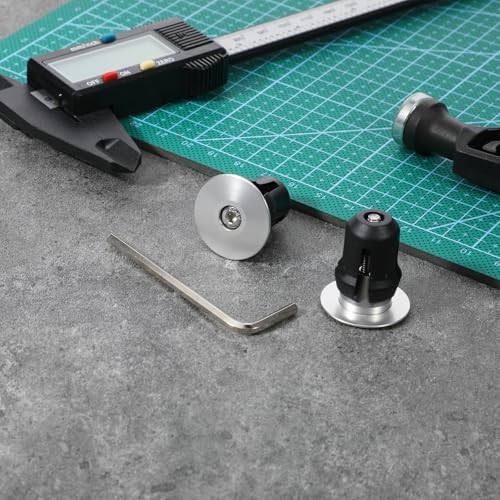 Handlebar End Caps Bar End Plugs Caps, Aluminum Adjustable Bike Bar Ends