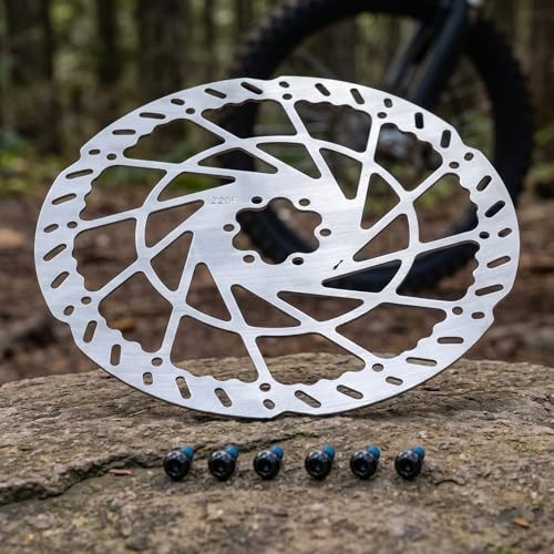 220mm Motorcycle Brake Disc – 2.3mm Thick Steel Rotor, 6‑Hole Design,