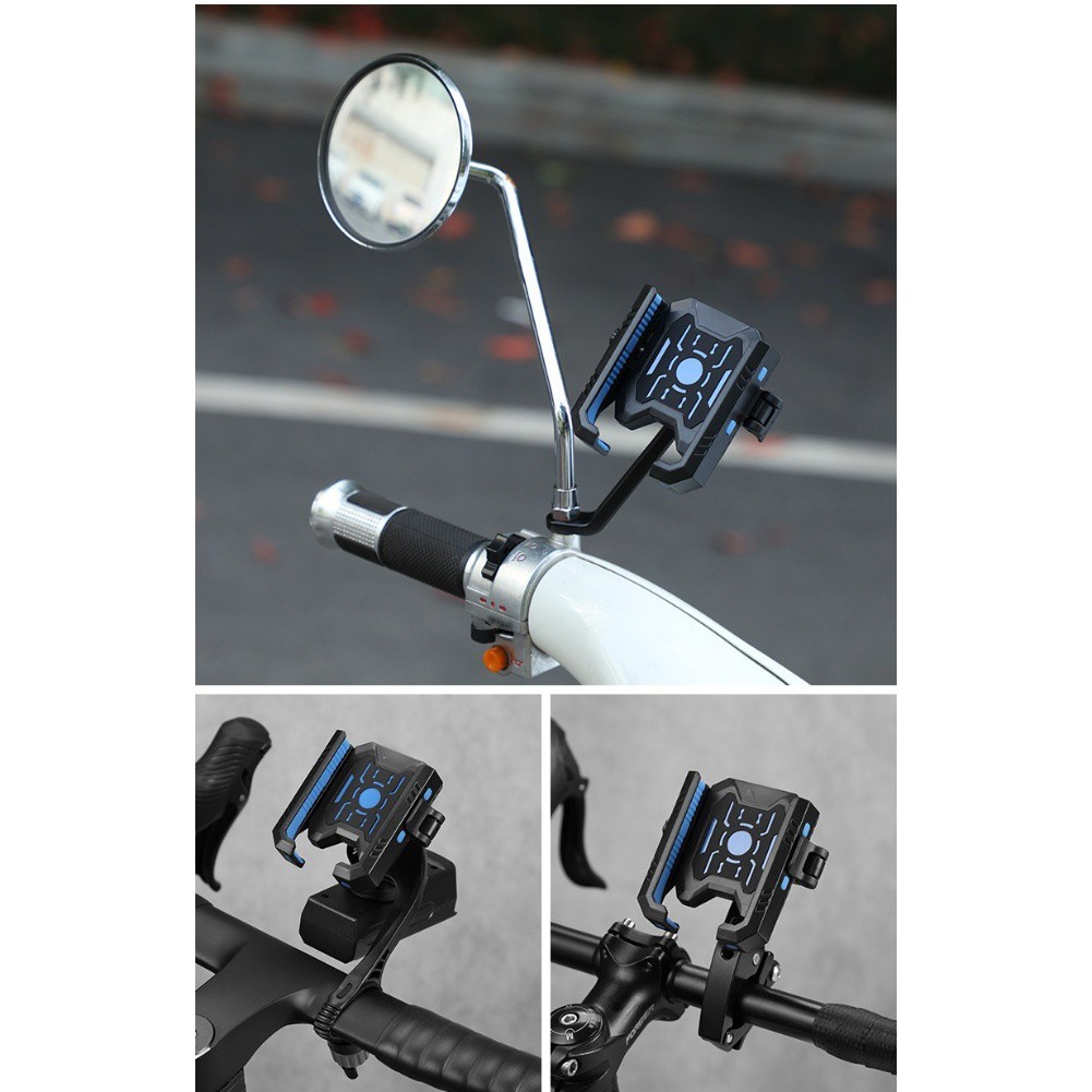 Motorcycle Mirror Mount Phone Holder Compatible with 47 to 72 Inch Devices