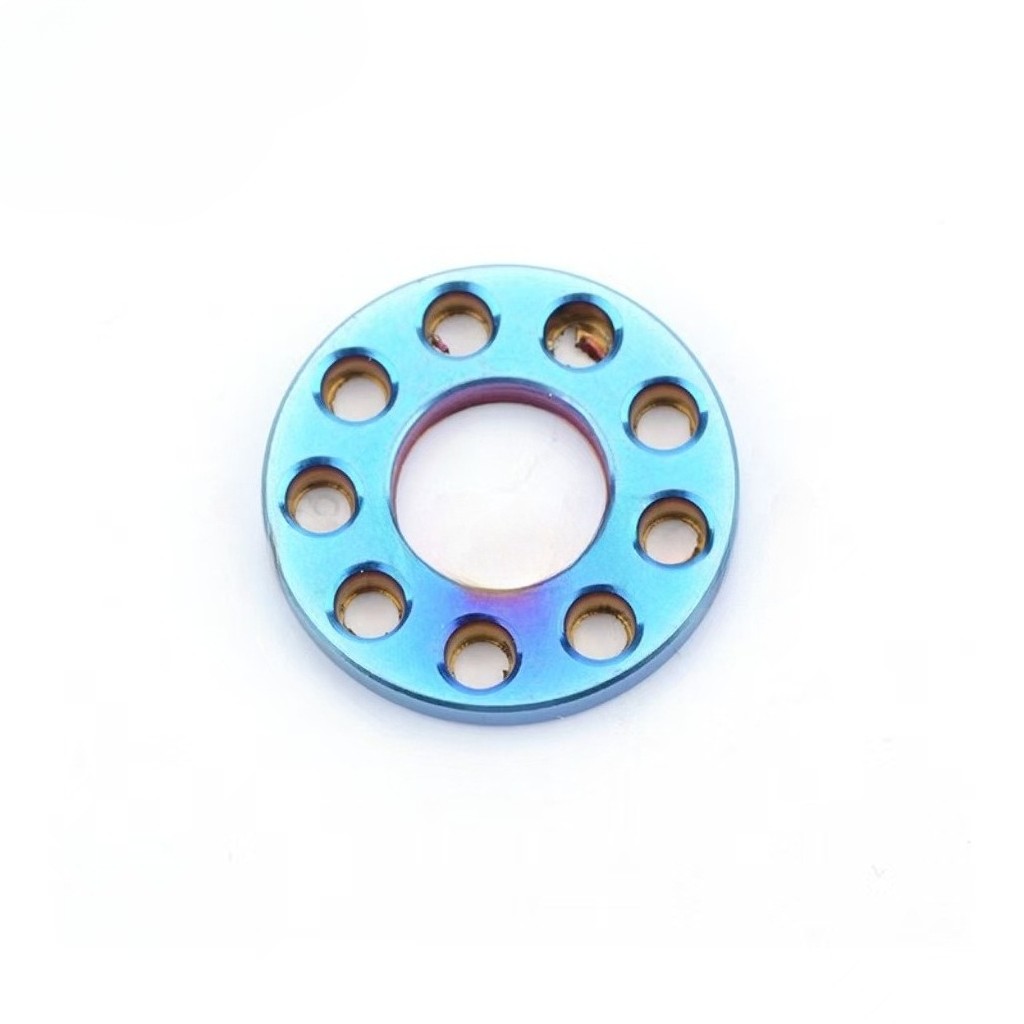 10pcs/lot Titanium Bolts Screws Washer M6M8 M10 Porous Drilled Spacer Ti Washers