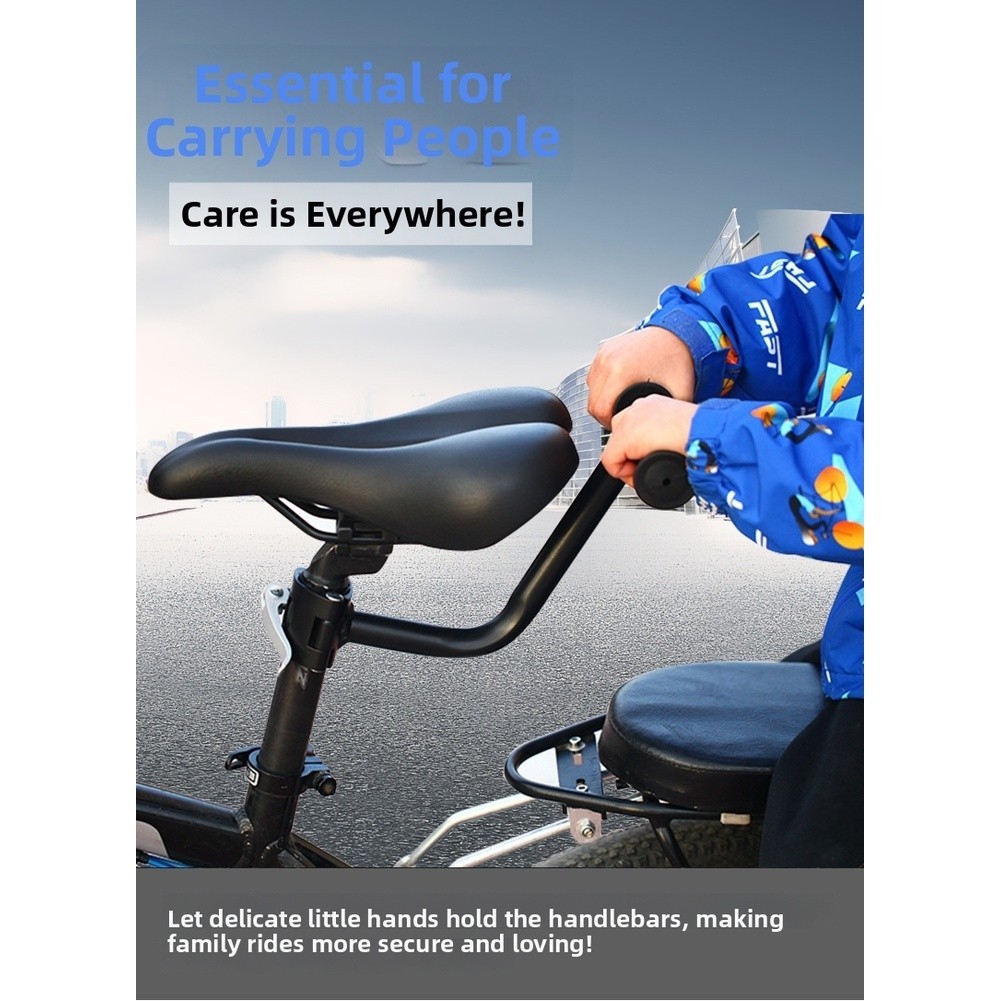 Aluminum Bike Armrest Handlebar Rest 18.5cm x 20.5cm Tool-Free Soft Grip Design
