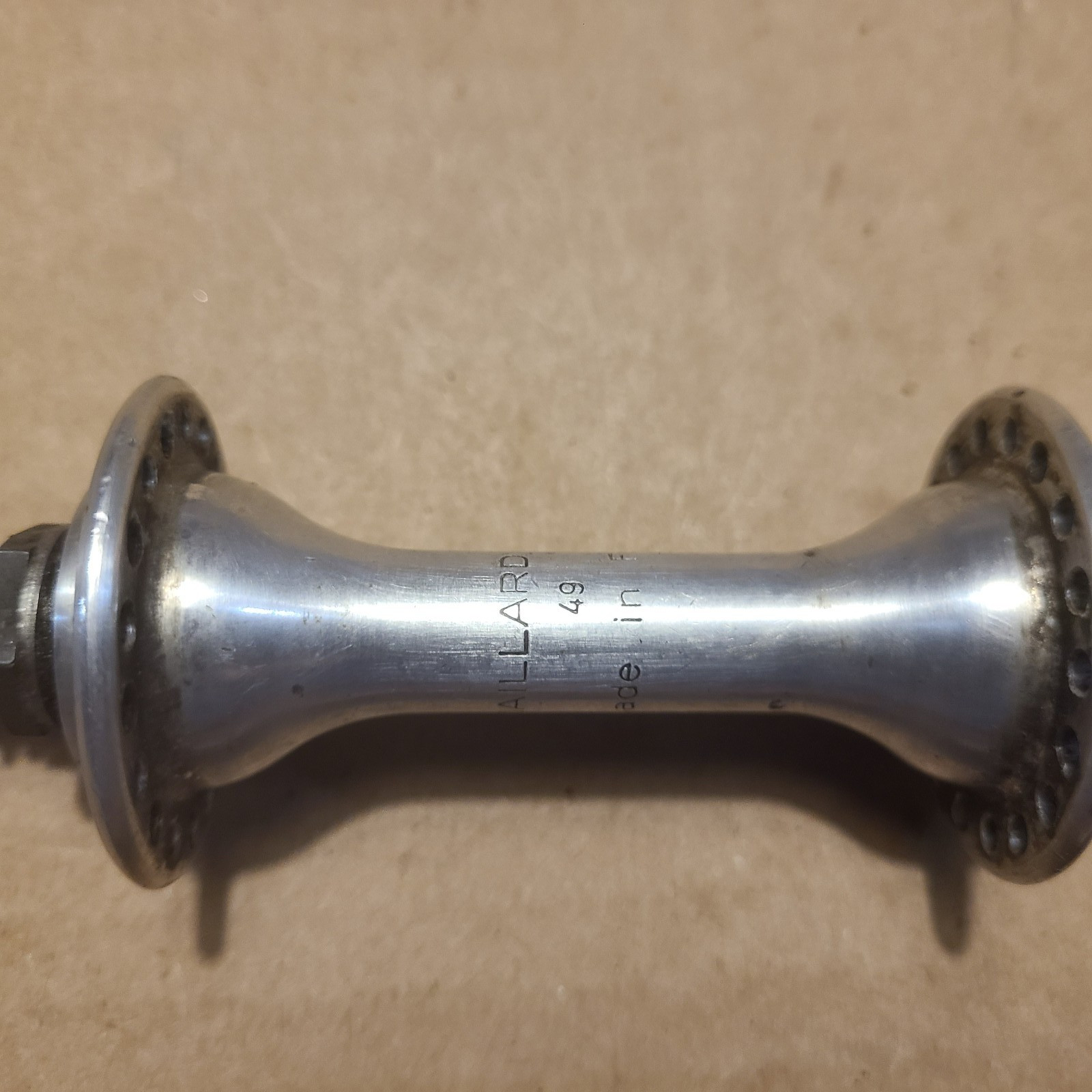 Vintage 1983 Maillard Front Road Bike Hub 36H Low Flange, OEM Chrome QR Skewer