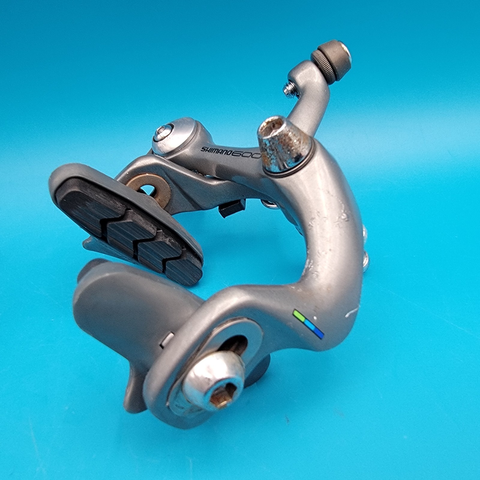 Shimano 600 Tricolor BR-6400 Gray Short-Reach Side-Pull Brake Calipers e18