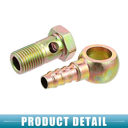 Banjo Bolt M14x1.5 10mm Banjo Hose Barb Bolt Fittings Brake Line Fitting
