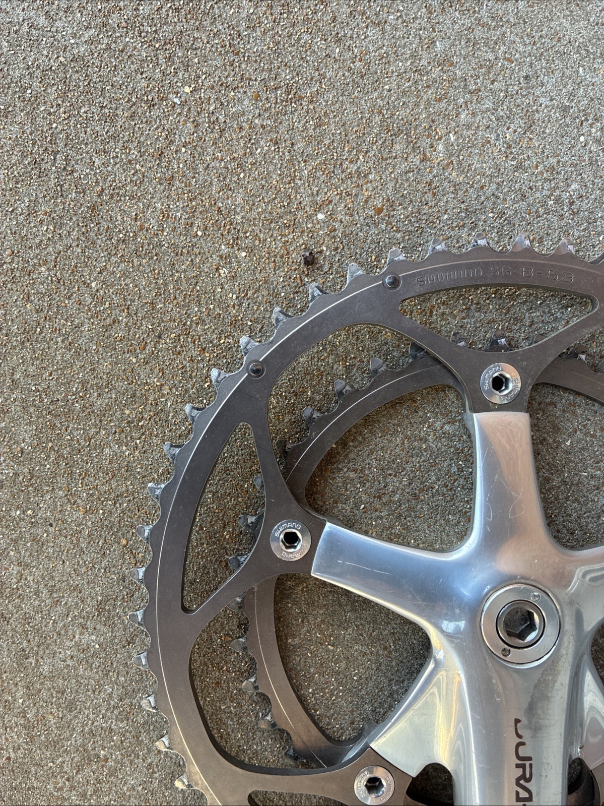 Shimano Dura Ace Crankset FC-7700 175mm 53/39 Double 130 BCD w/ BB-7700