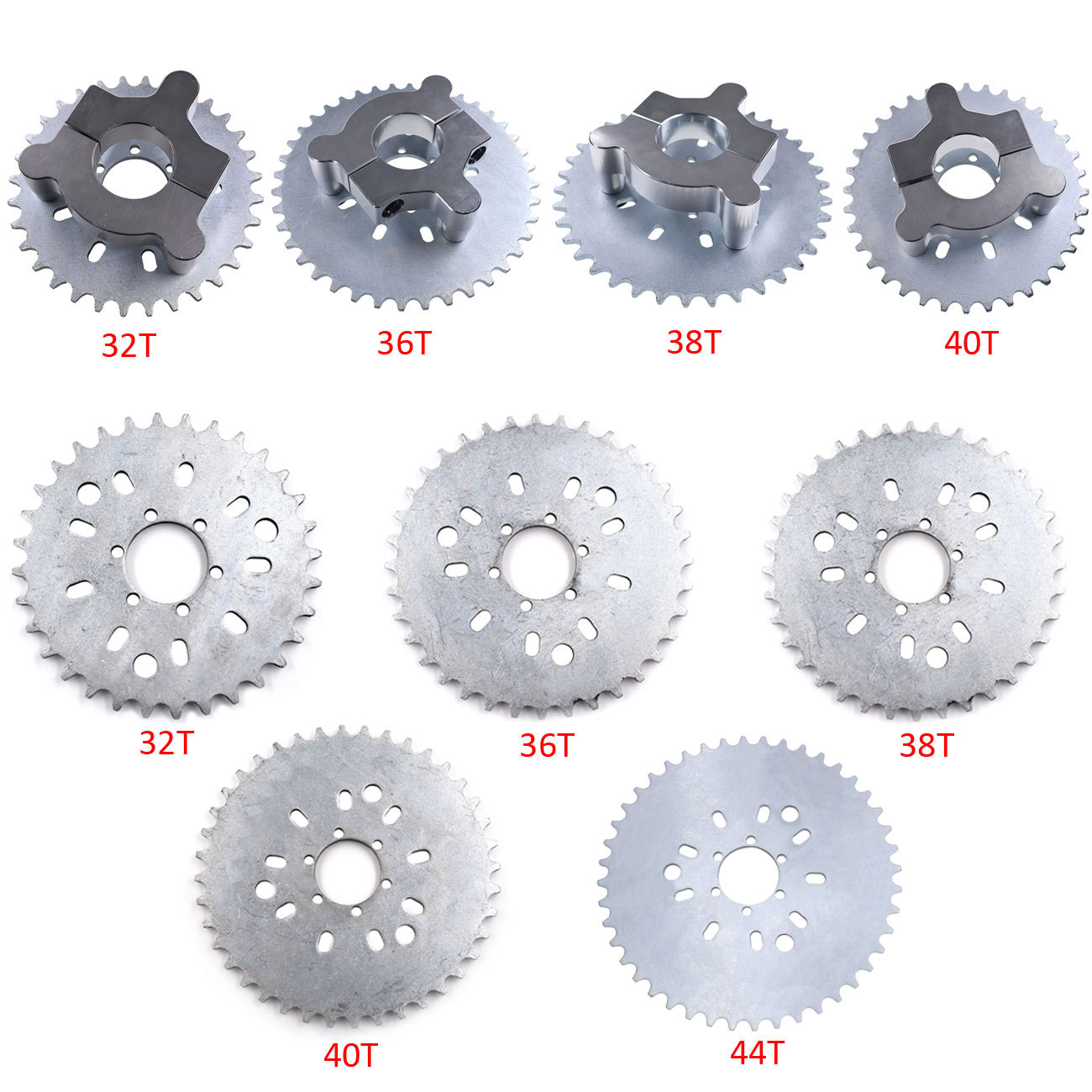 Motorized Bike 32-44T Sprocket 1.5″ Adapter Fit 415 Chain 80cc 2 Stroke Bicycle