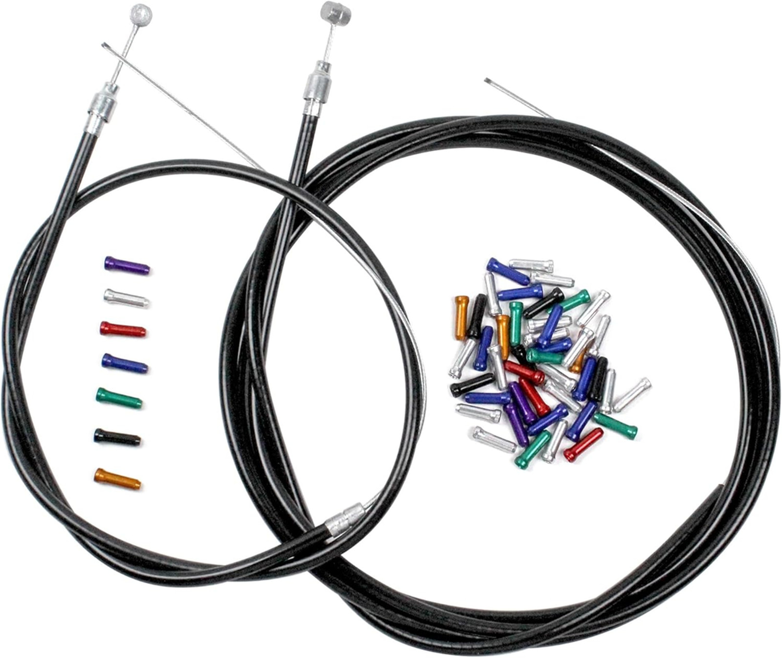 Bicycle Brake Cables Housing Kit Zinc Steel Inner Outer For Mountain Road Bikes