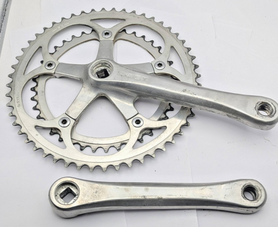 SAKAE SR FORGED CRANKSET 170MM 40T 52T SILVER ALUMINUM DOUBLE JAPAN 211 271