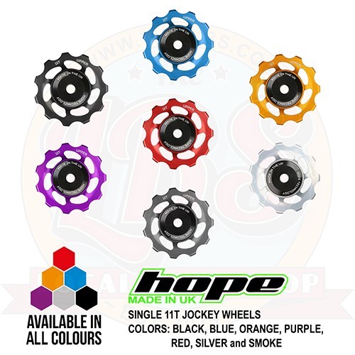 Hope Derailleur Jockey Wheel 11T- Single – All Colors – New