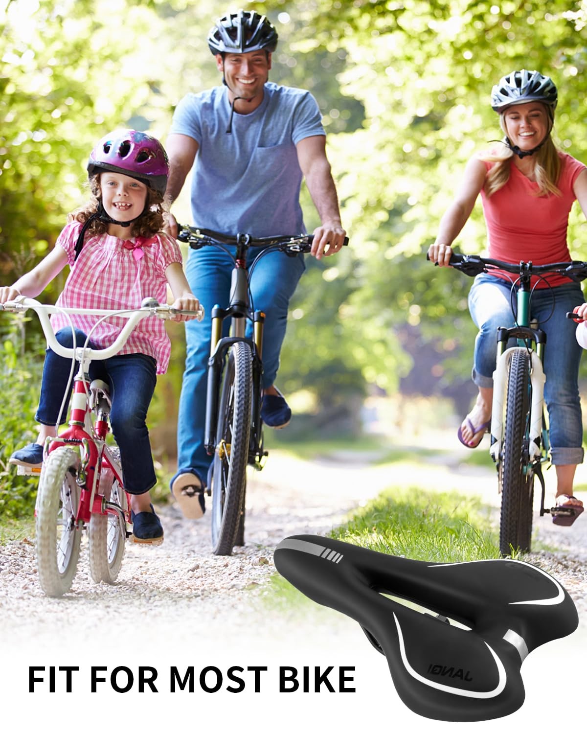 MTB Gel Bike Seat Cushion Mountain Bicycle Saddle Soft Breathable Waterproof