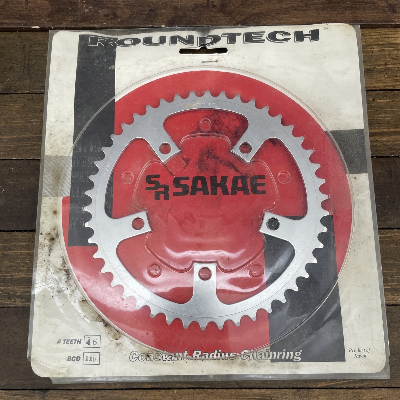 Vintage SR Sakae Roundtech Chainring 46T 110 BCD Japan New OS 46 Tooth