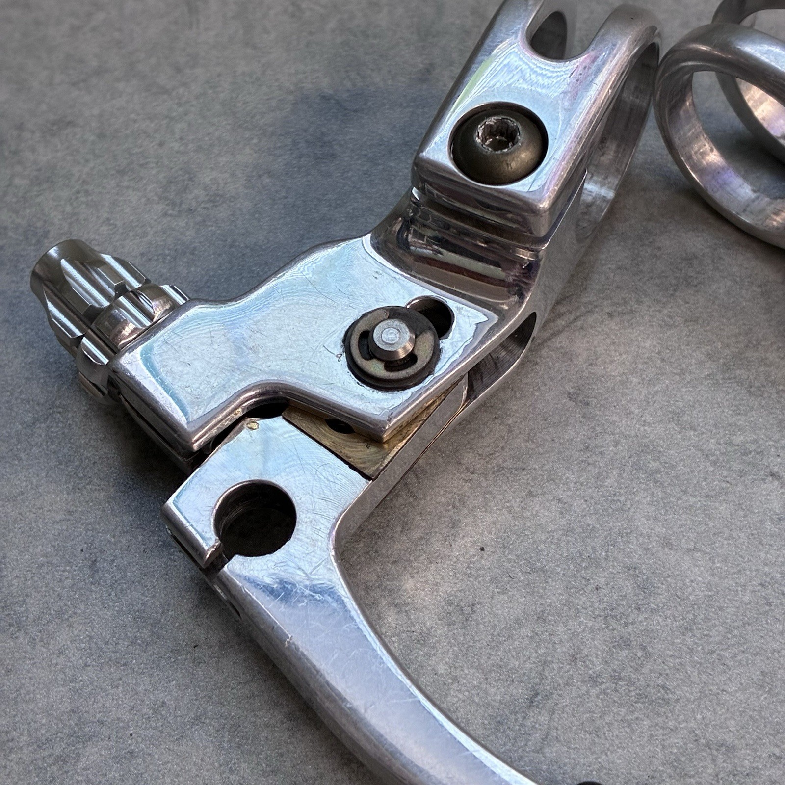 Grafton Re-Entry Brake Levers Polished With NOS Real Adjusters 90’s MTB Canti