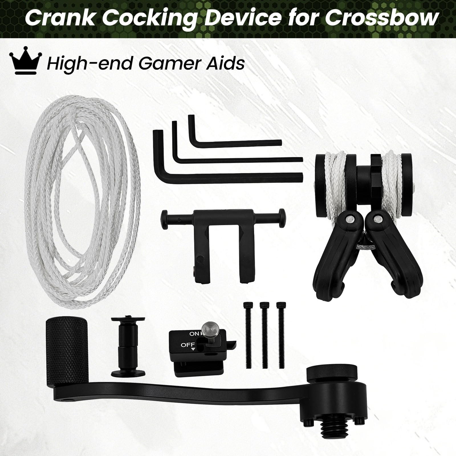 BAR20020 Crank Cocking Device Replacement for Barnett Crossbows, Ambidextrous…