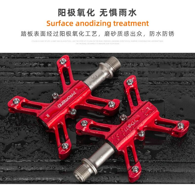 PROMEND Ultralight Mini MTB Road Bike Pedals Folding Bicycle Pedals 3 Bearings