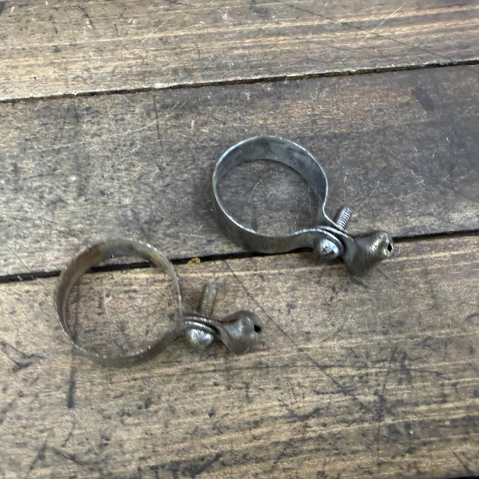 Vintage Steel Bicycle Pump Frame Mount Clamp Set Eroica Umbrella Replacement