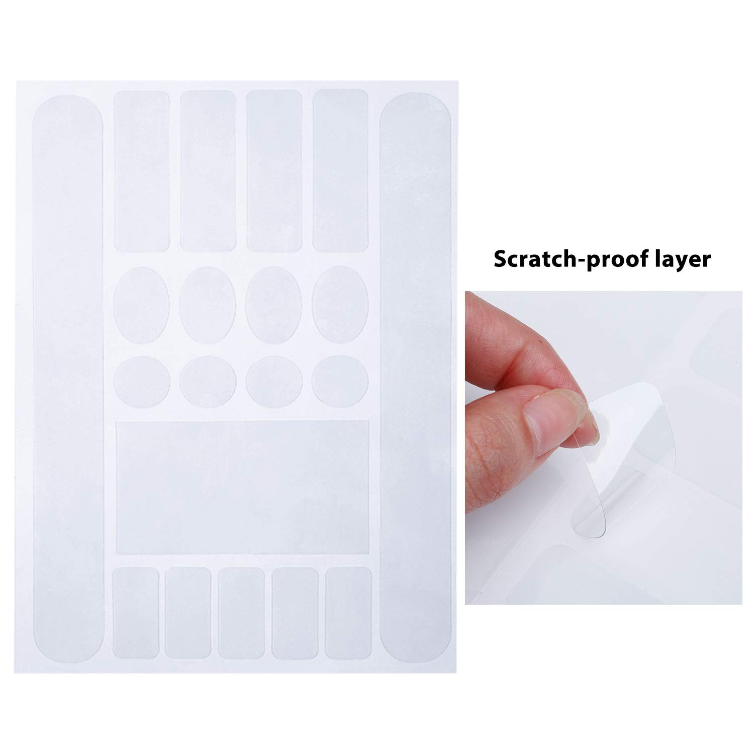 3 Pieces Bike Frame Protection Tape Chain Protective Decal Adhesive White