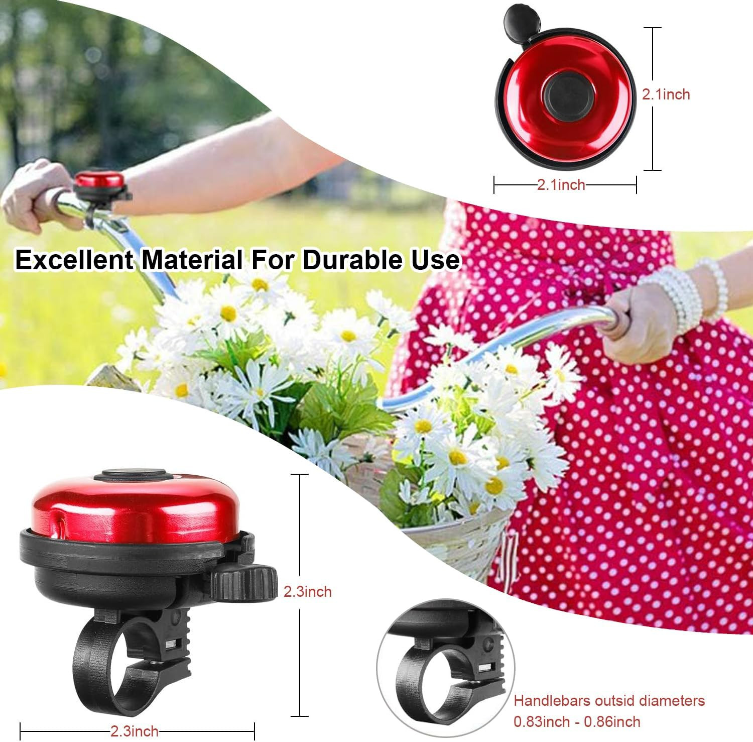 Grips Compatible with Radio Flyer Tricycle, 3/4 Inch Bicycle Grip, Kids