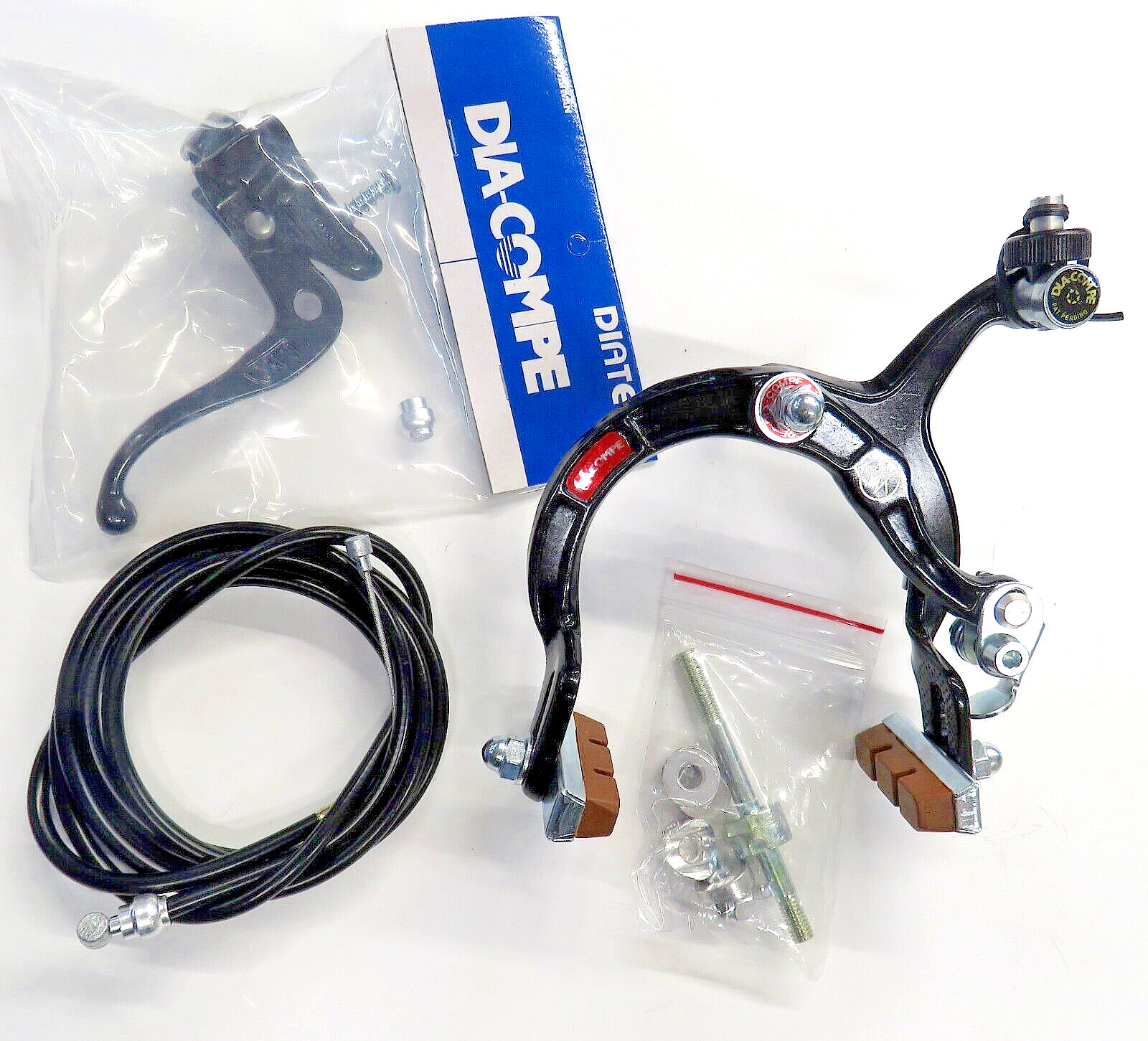 Dia-Compe Black MX 1000 Sidepull Brake Caliper , Handle and Cable