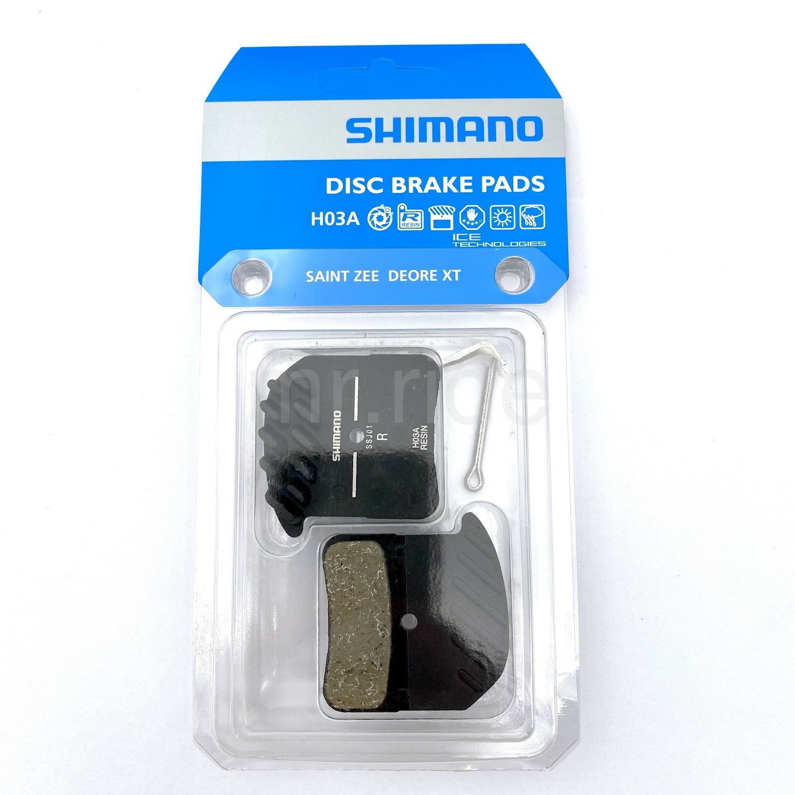 Shimano H03A Resin Disc Brake Pad +Ice-Tech Fin for XT BR-M8020/Saint M820,Zee