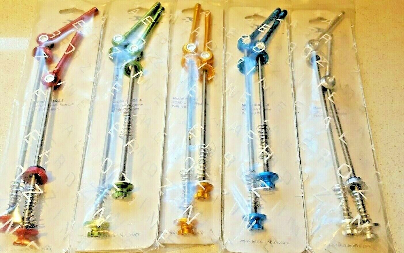 SKEWERS, Titanium & Alloy, «AEROZINE» 45 g, a pair, Quality, Strong & Red Anod.