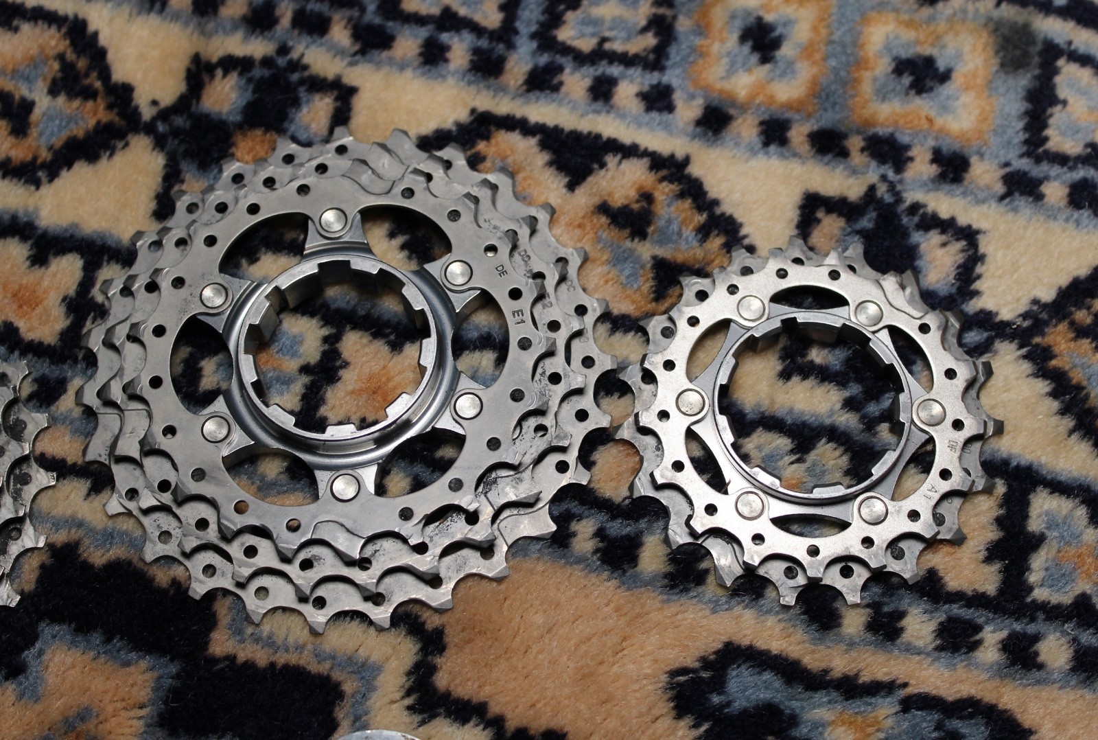 Shimano Dura-Ace CS-7800 27T & 6700 Cassette 10 Speed Titanium -Parts -Well Used