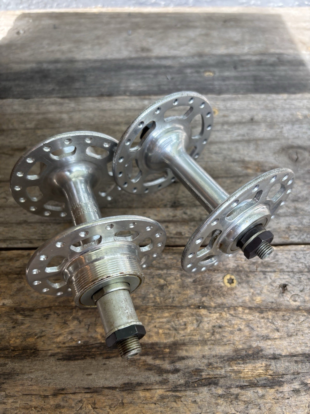 NOS SUNSHINE 36 Hole Road Bike Hubs, Front And Rear 100/126mm – Old School QR