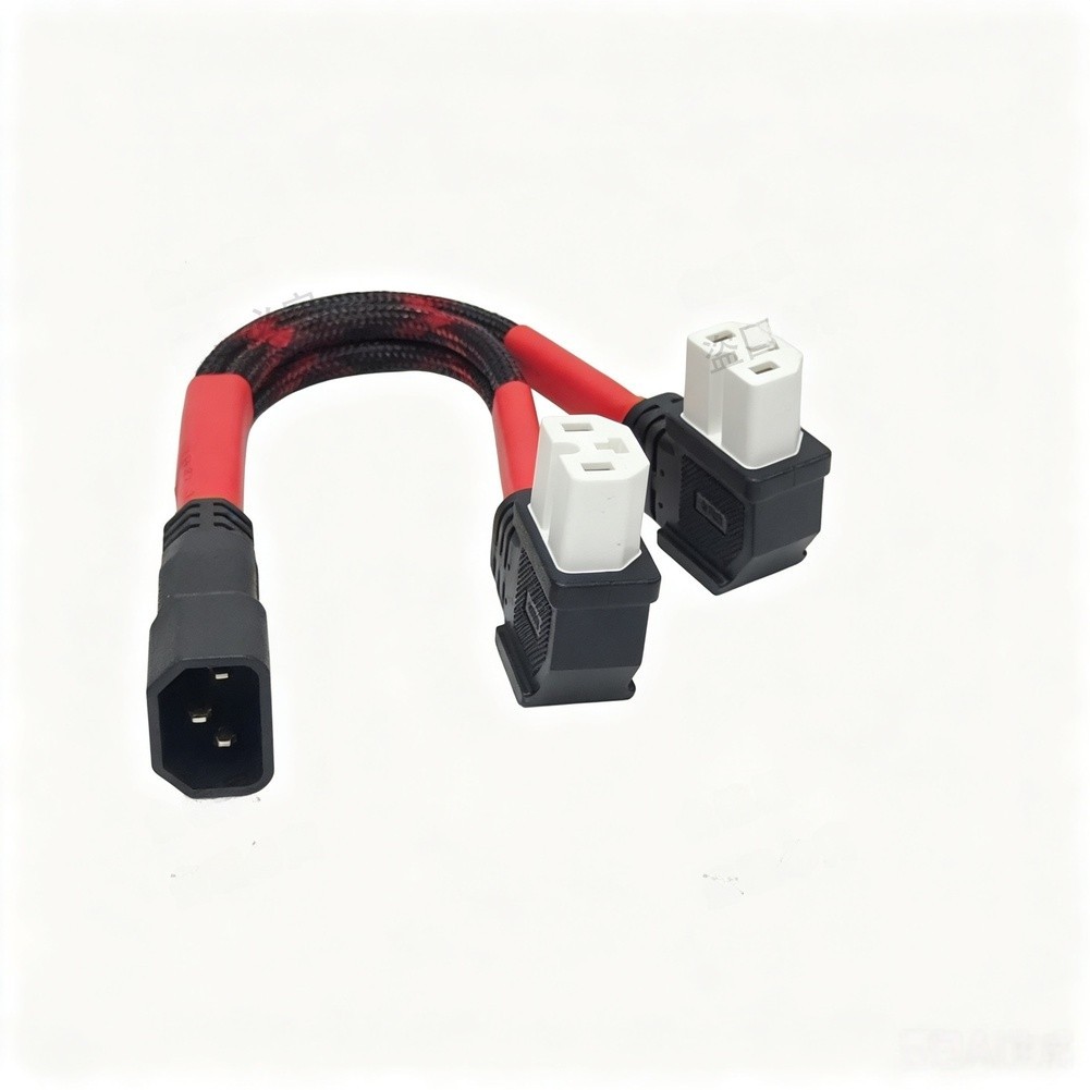2 Way Power Splitter Cable 90 Deg Elbow Tinned Copper Conductors E-Bike