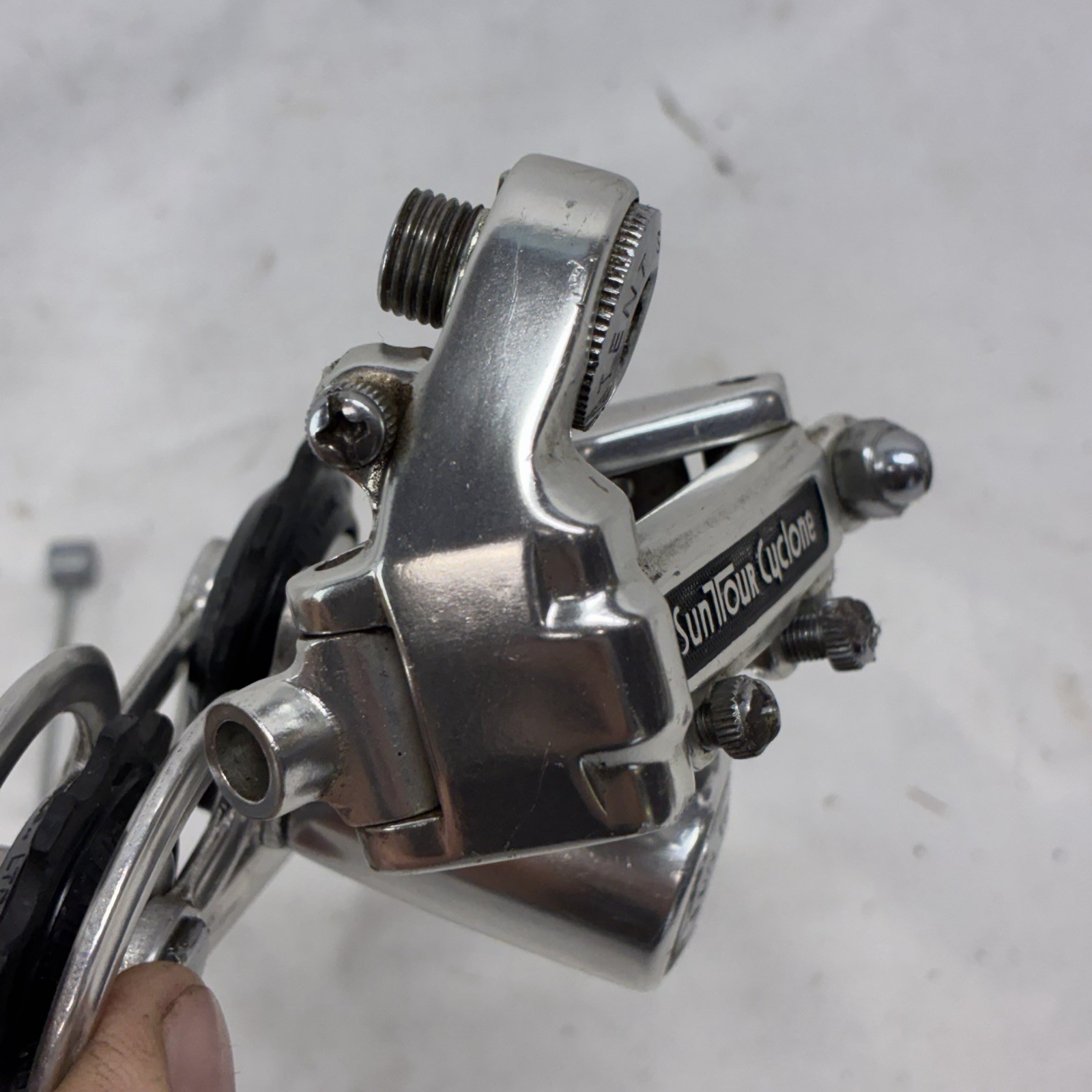 Vintage Suntour Cyclone Rear Derailleur Short Cage Bolt-On Japan 185g Road Bike