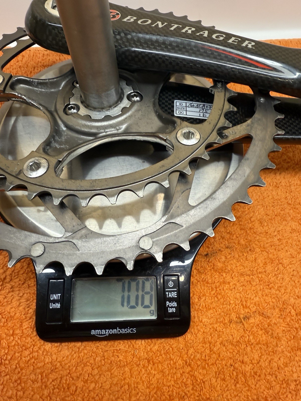 BONTRAGER RACE X LITE CRANKSET DOUBLE 53-39 TOOTH 175 MM ARMS