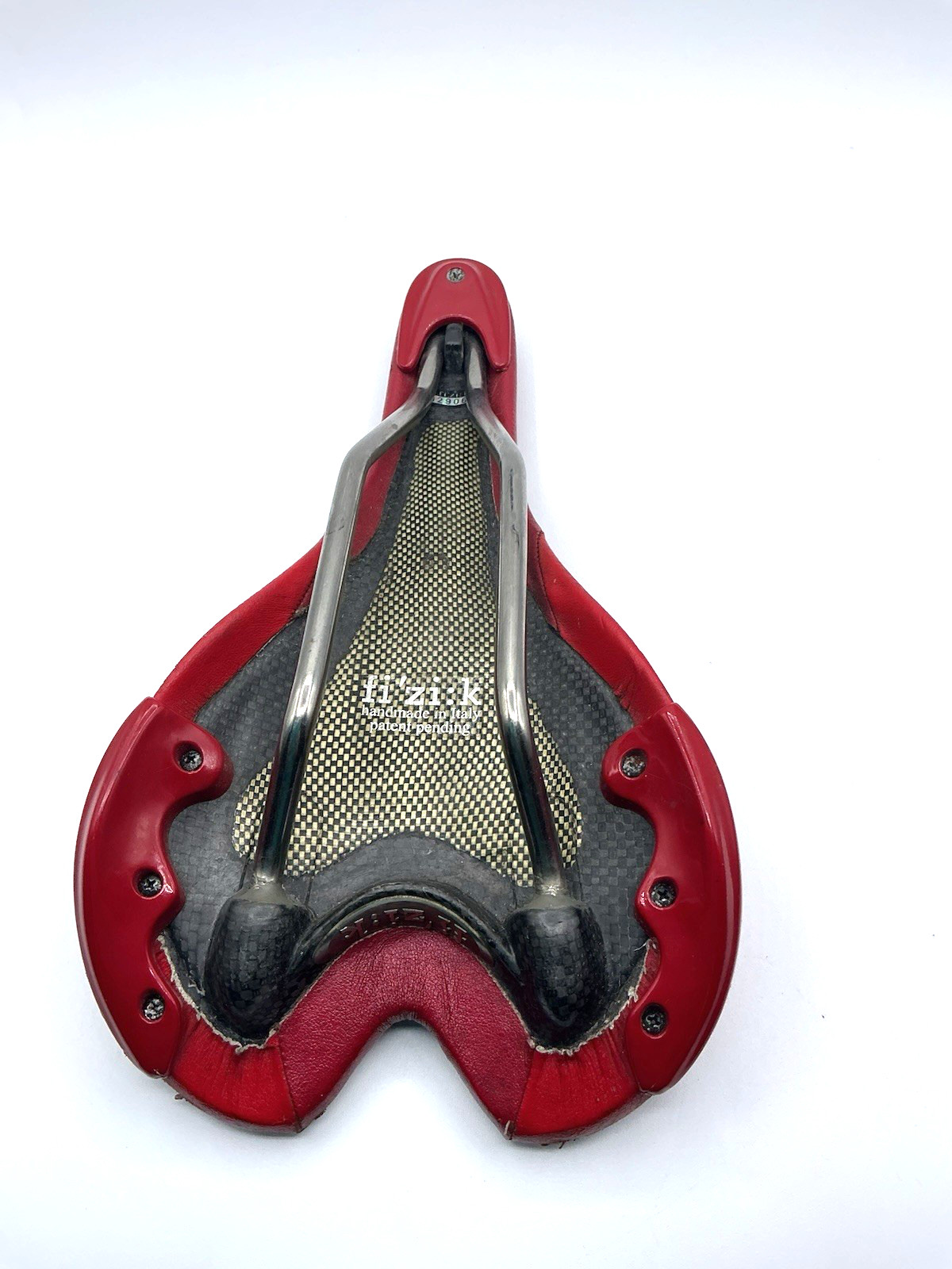 Fizik Carbon Twin Flex Aliante Red Bike Bicycle Saddle Seat Italy