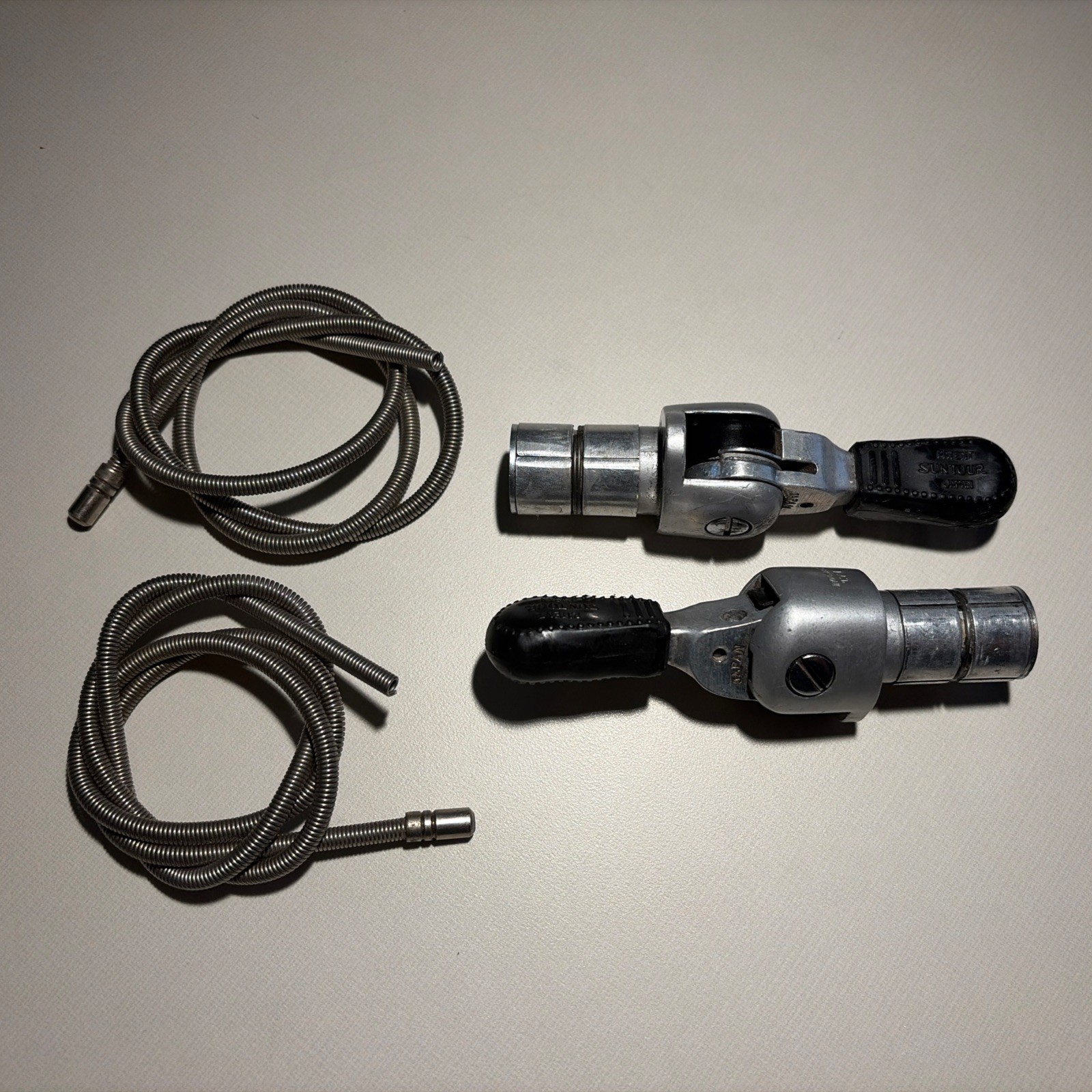 Vintage Suntour Power Ratchet Bar End Friction Shifters Japan Road Touring
