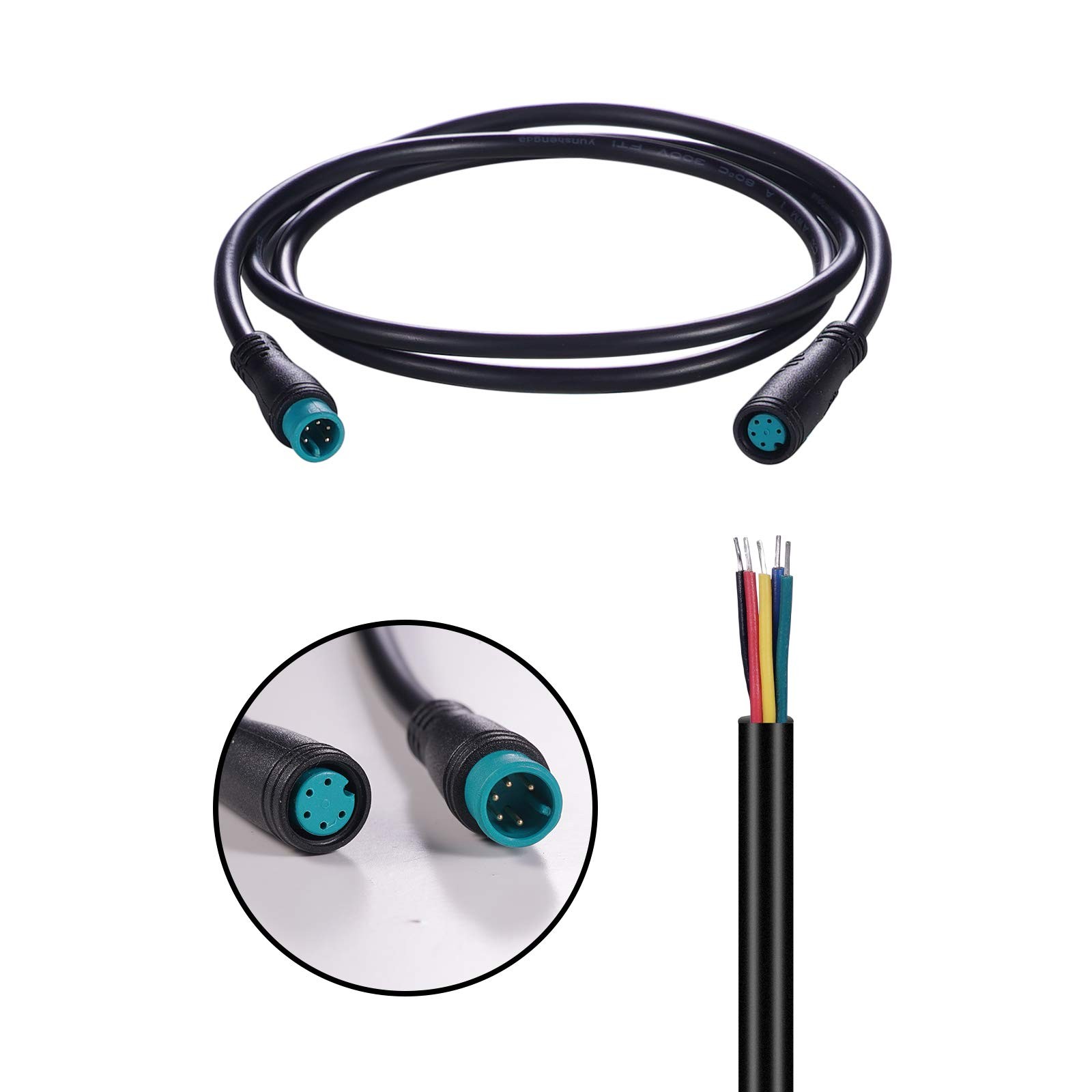 Extension Cable 2Pin/3Pin/4Pin/5Pin/6Pin/8Pin/9Pin Waterproof Plug Works for …